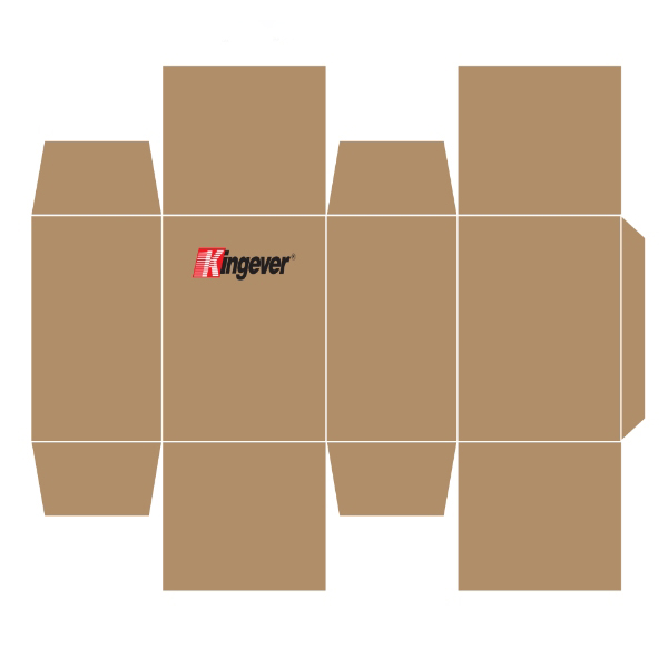 Flat adhesive box