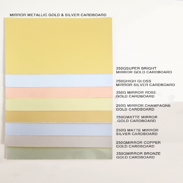 Mirror silver cardstock