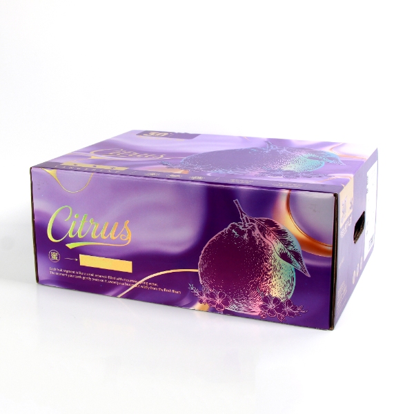 Purple-Toned Luxury Corrugated Fruit Gift Box