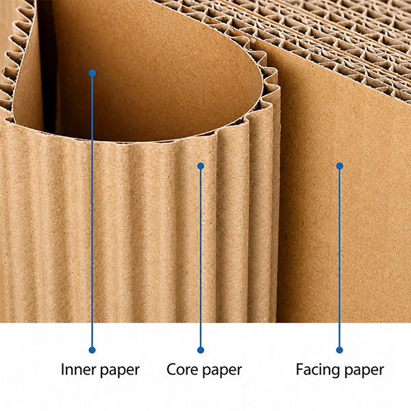 Three-layer Structure of Corrugated Board